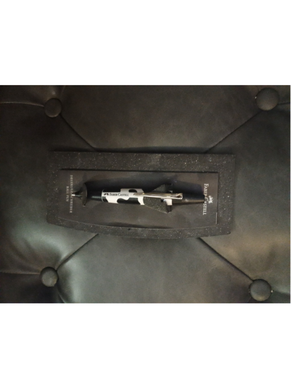 Faber-Castell Cow Print Ballpoint Pen One Size Black and White Cow